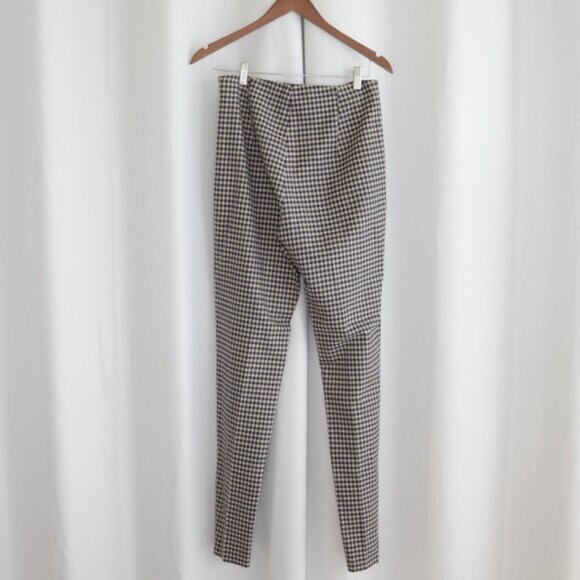 MaxMara Virgin Wool Gingham Tailored Pants Sz 8 - Picture 3 of 8